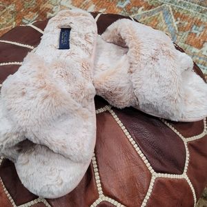 RACHEL ROY SOFT PLUSH SLIPPERS SIZE 11-12 XL BLUSH PINK